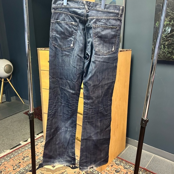 Energie Gold Y2K Distressed Straight Jeans Made in Italy | Size W31 - Picture 3 of 5